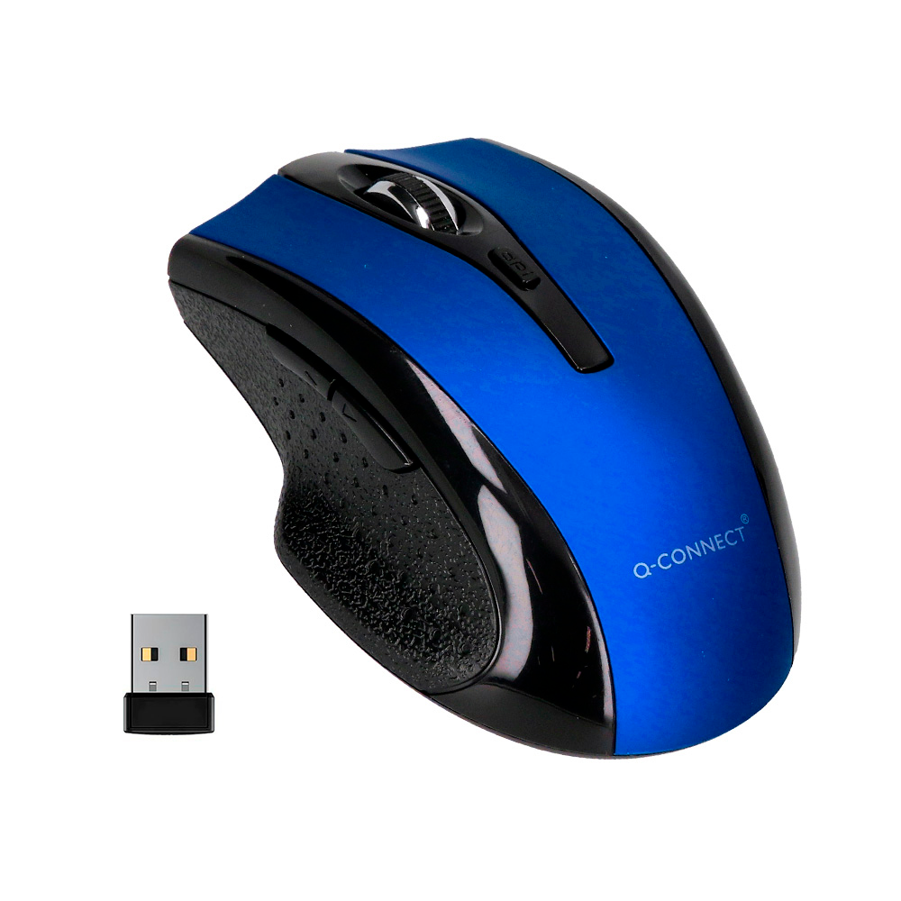 Rato Q-Connect Ótico s/ fios - Azul