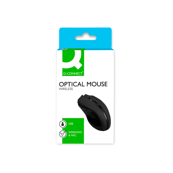 Rato Q-Connect Ótico s/ fios - Preto - Image 4