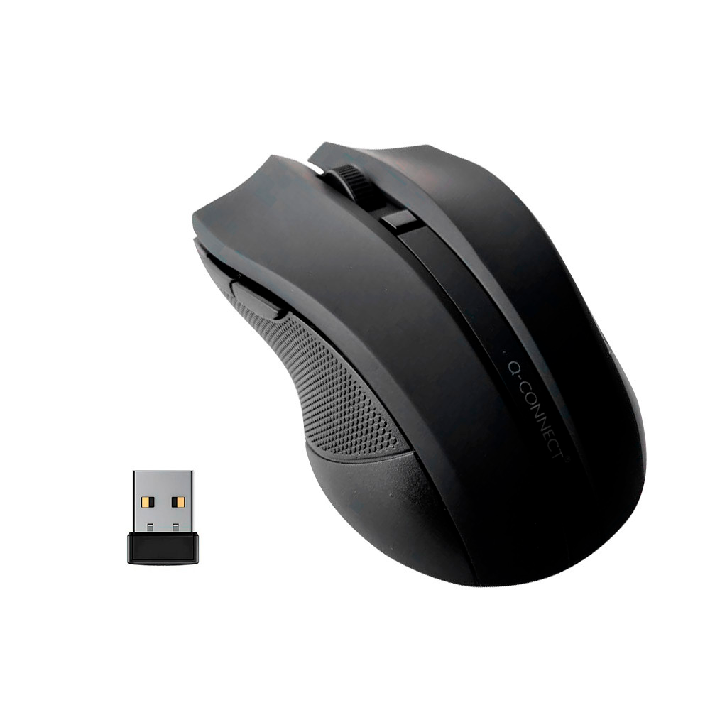 Rato Q-Connect Ótico s/ fios - Preto