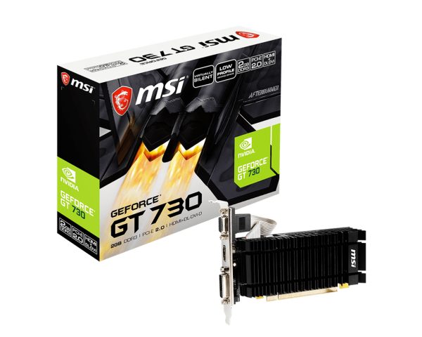Placa Gráfica VGA MSI GT730 2GB DDR3 VGA/DVI/HDMI