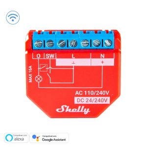 Módulo interruptor para automação WiFi (110-230VAC) -24-30VDC - Shelly PLUS 1PM