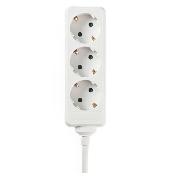 Bloco de 3 tomadas - cabo (3x1.5mm²) 5.0m - Nedis