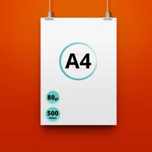 Resma de Papel A4 / 80gr / 500 folhas