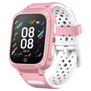 Smartwatch 2G c/ GPS+LBS de segurança para crianças + botão SOS - rosa