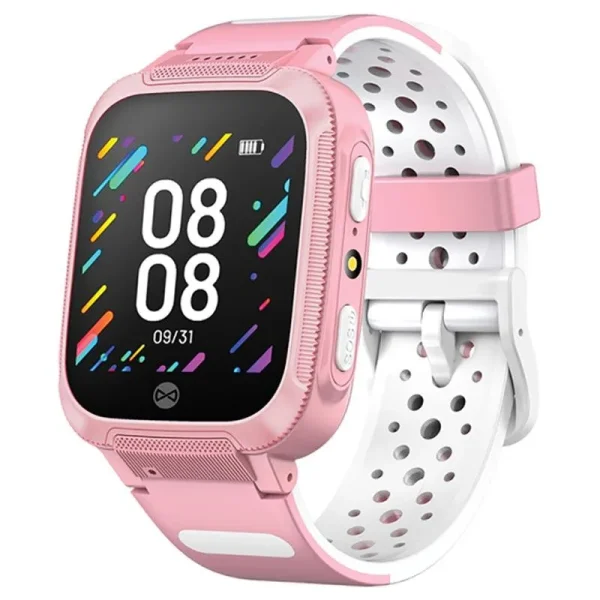 Smartwatch 2G c/ GPS+LBS de segurança para crianças + botão SOS - rosa