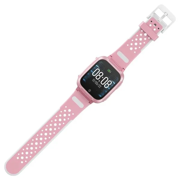 Smartwatch 2G c/ GPS+LBS de segurança para crianças + botão SOS - rosa - Image 3