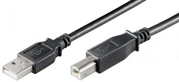 Cabo USB2.0 tipo A + USB tipo B p/ Impressoras (1,8 mts)