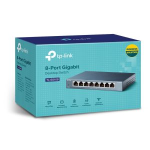 Switch TP-Link TL-SG108 8 Portas Gigabit