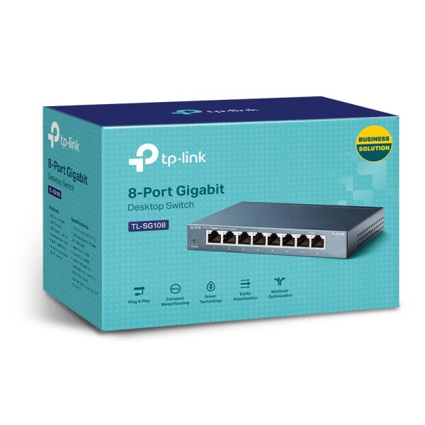 Switch TP-Link TL-SG108 8 Portas Gigabit