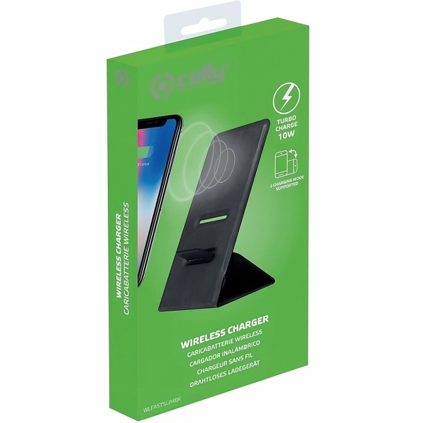 Carregador Fast Charger Wireless 10W (Preto) - CELLY - Image 3