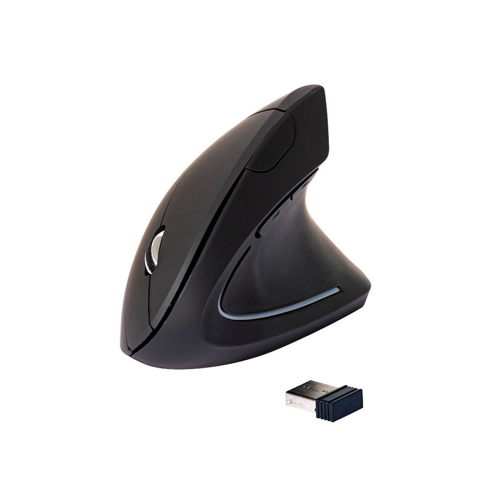 Rato Q-Connect Ótico Ergonómico s/ fios - Preto