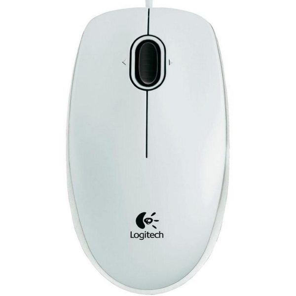 Rato c/fios USB B100 800DPI (Branco) - LOGITECH