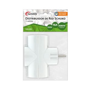 Ficha tripla schuko 3680W