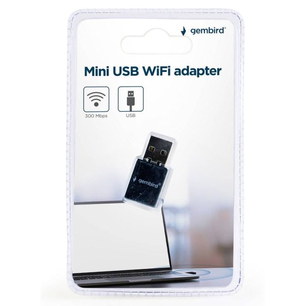 Mini Adaptador USB WiFi 300Mbps - GEMBIRD - Image 2