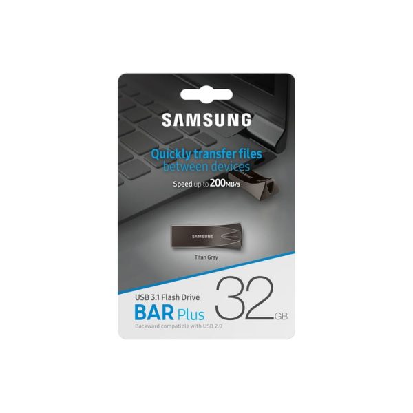 Samsung BAR Plus 32 GB USB 3.2 Titan Gray - Image 4