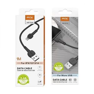Cabo De Dados (Iphone) Mtk Tb1220 - Preto