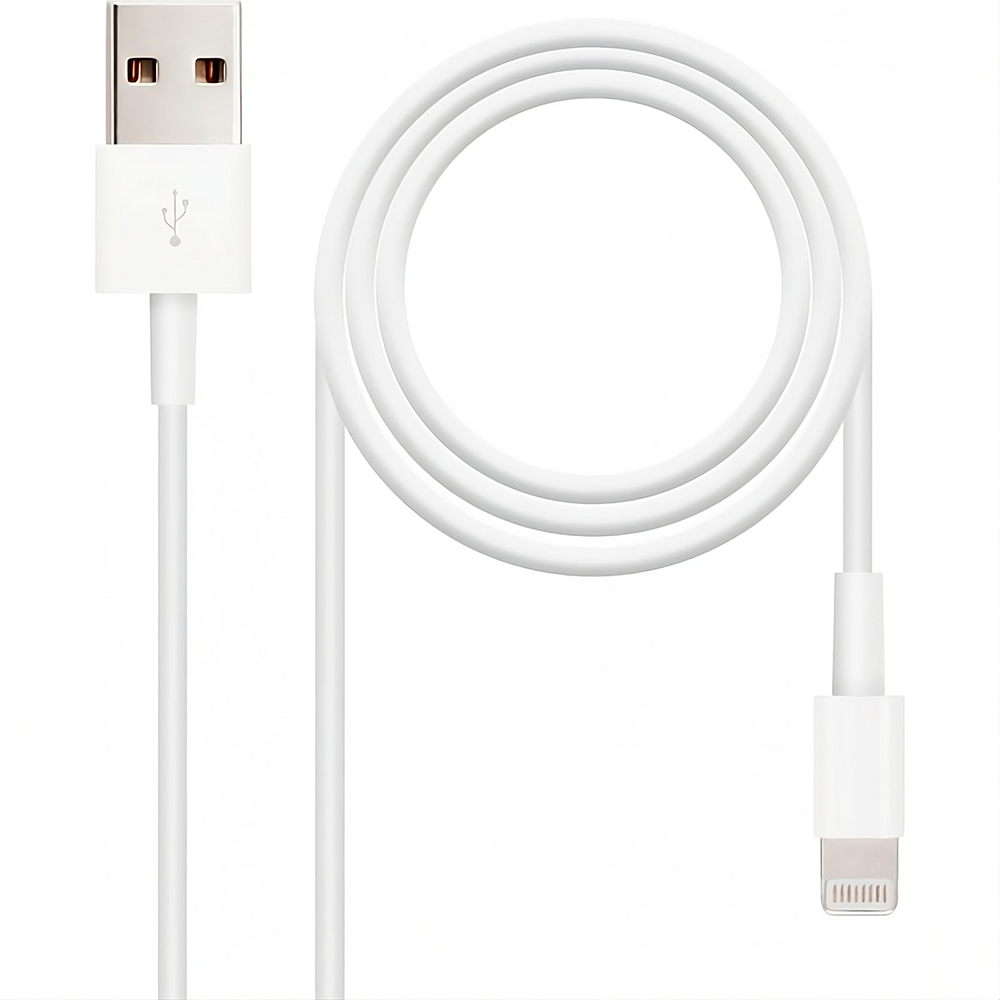 Nanocable Cabo iPhone Lighting para USB-A 1m