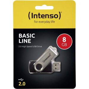 Pen Drive INTENSO 8GB USB Preto