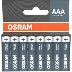 Pilhas alcalinas 1.5V LR03 / AAA - [8 unid.] -  Osram Power X-TREME