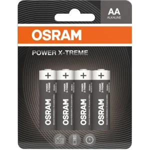 Pilhas alcalinas 1.5V LR6 / AA - [4 unid.] - Osram  Power X-TREME